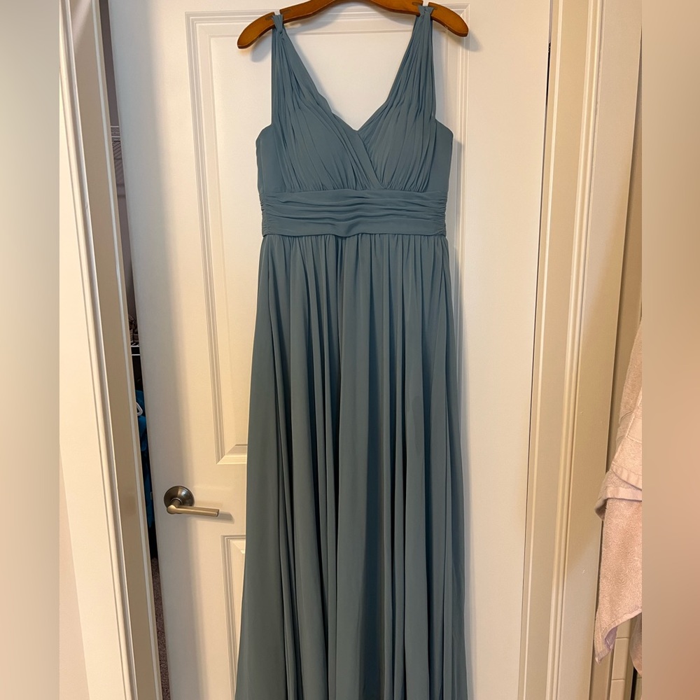 Sage green bridesmaid dress